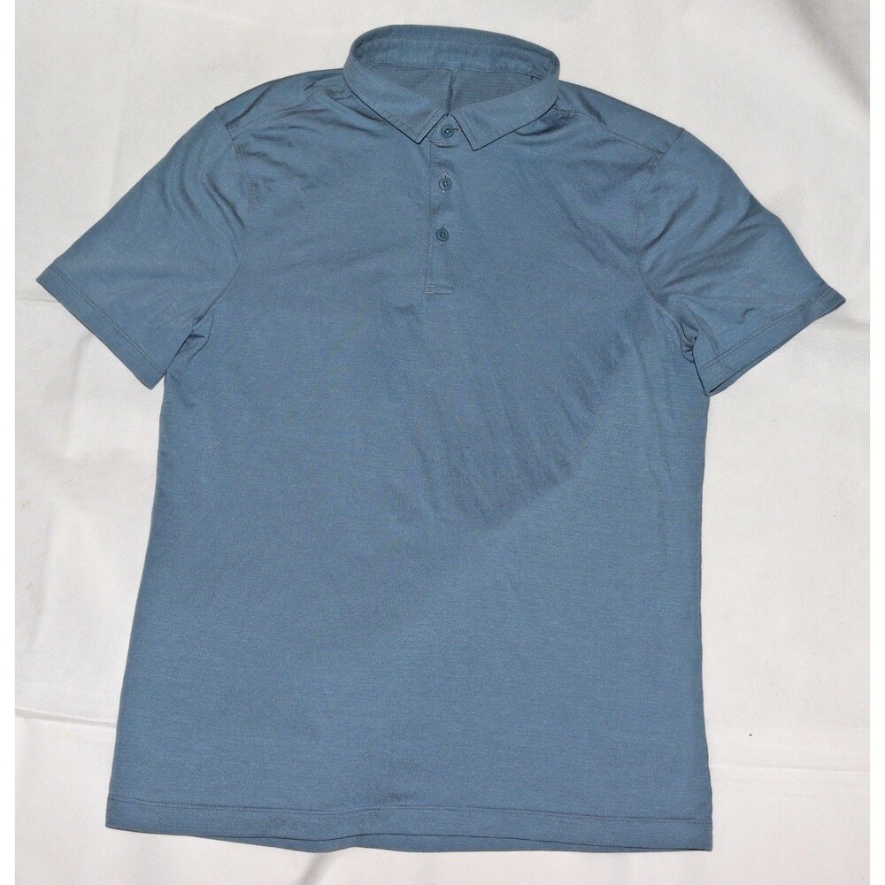 Lululemon Men's Performance Golfer Outdoors Preppy Casual Polo Shirt Size Medium